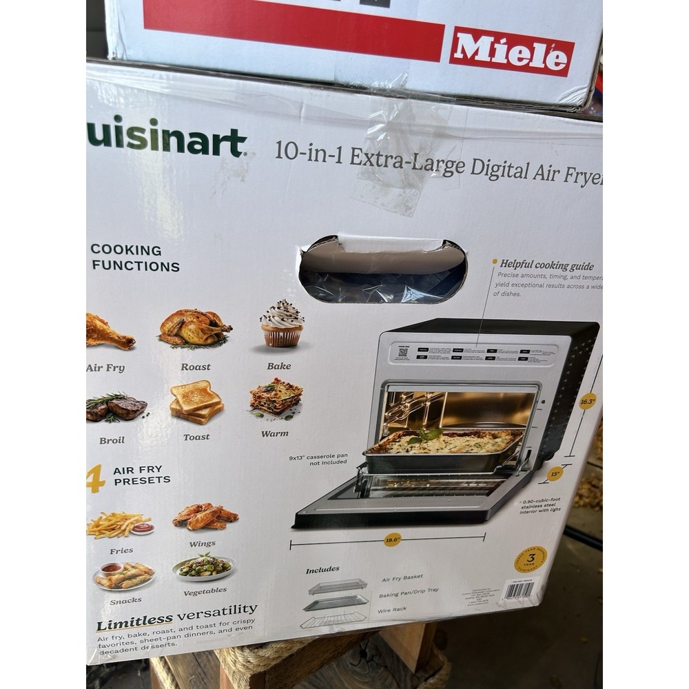 Cuisinart CTOA-110PC 10-in-1 XL Digital Air Fryer Toaster Oven Open Box - Picture 3 of 3